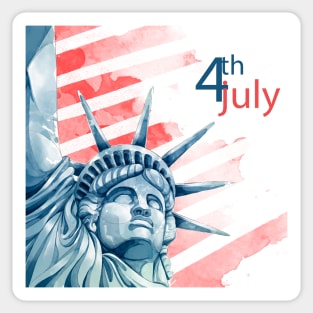 4th July Sticker